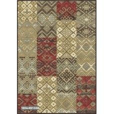 Ковёр Ecofloor Farashe (183C491330) Patchwork Ethnic Style with Red 1.60x2.30m