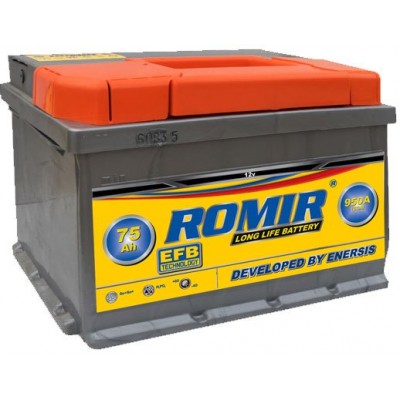 Аккумулятор Romir 6ST-75 R EFB