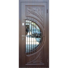 Uşă de exterior Tesand B3 Walnut Glass 2050x860