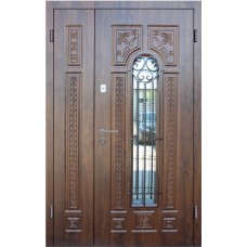 Входная дверь Tesand B14 Walnut Glass 2050x1200