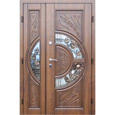 Uşă de exterior Tesand C5-2Walnut Glass 2050*1250