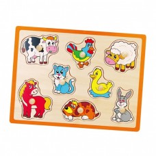 Развивающий набор Viga Flat Puzzle-Farm Animals (50017)