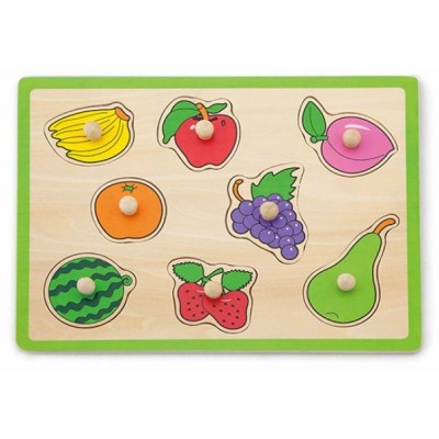 Развивающий набор Viga Flat Puzzle-Fruit (50020)