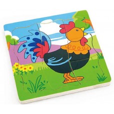 Пазл Viga 21 Grow-up Puzzle - Rooster (50113)