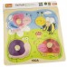 Развивающий набор Viga Flat Puzzle with Big Wooden Knob - Insect (50131)