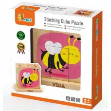 Кубики Viga Stacking Cube Puzzle - Insect (50158)