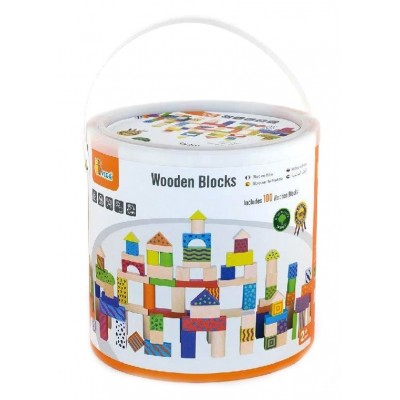 Кубики Viga 100pcs Colorful Block Set (59696)