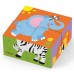 Кубики Viga 4pcs 6-side Cube Puzzle - Wild animal (50836)