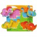 Puzzle Viga 4 Wooden Flat Puzzle - Dinosaurs (59565)