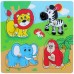 Puzzle Viga 4 Wooden Flat Puzzle - Wild Animals (59563)