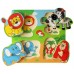 Puzzle Viga 4 Wooden Flat Puzzle - Wild Animals (59563)