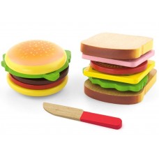 Seturi de produse Viga Playing food - Hamburger and Sandwich (50810)