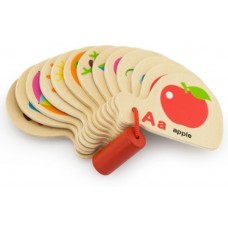 Развивающая книжка для малышей Viga Mini Book - Learning Alphabet 12pcs/display (50547)