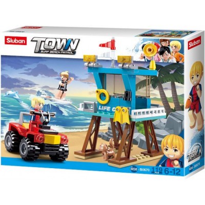 Set de construcție Sluban Beach Rescue Tower (B0670)