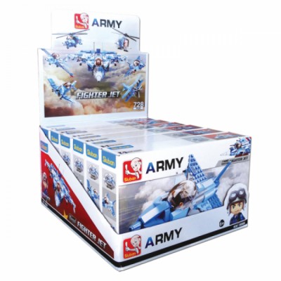 Set de construcție Sluban Army 6in1 Fight Jet (B0666)