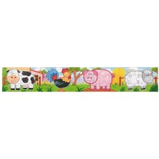 Puzzle Viga 4in1 4-Puzzle Farm (50069)