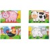 Puzzle Viga 4in1 4-Puzzle Farm (50069)