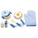 Набор посуды для кукол Viga Cooking Tool Set - Blue (50115)