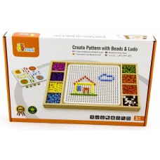 Настольная игра Viga Create Pattern with Beads and Ludo (59990)