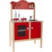 Mobilier de jucărie Viga Red Kitchen with Accessories (50384)