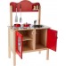 Mobilier de jucărie Viga Red Kitchen with Accessories (50384)