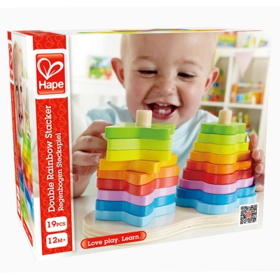 Пирамидка Hape Double Rainbow Stacker (E0406A)