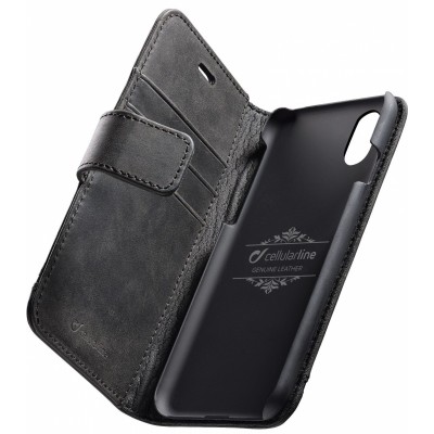 Чехол CellularLine Apple iPhone XS Max Supreme Case Black