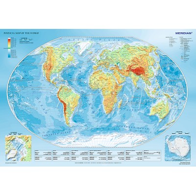 Puzzle Trefl 1000 Physical map of the world (10463)