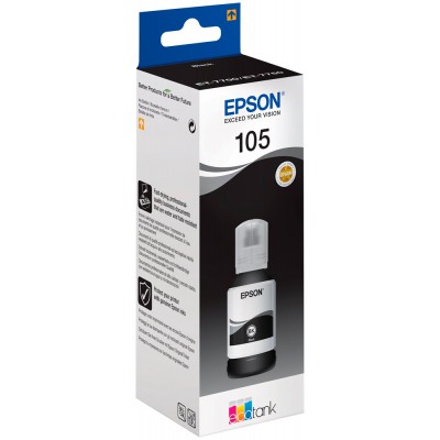 Контейнер с чернилами Epson 105 EcoTank Black Ink Bottle (C13T00Q140)