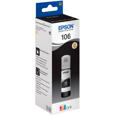 Контейнер с чернилами Epson 106 EcoTank Photo Black Ink Bottle (C13T00R140)