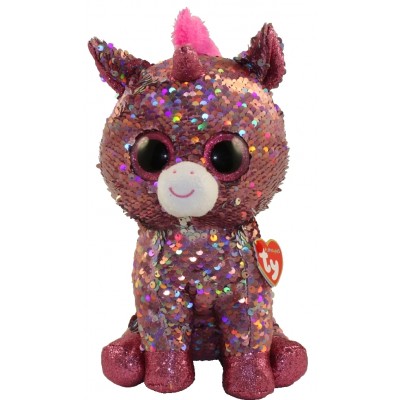 Jucărie de pluș Ty Flippables Sparkle Pink Unicorn 24cm (TY36436)