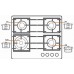 Газовая панель Fabiano FHG 14-44 VGH-T White Glass