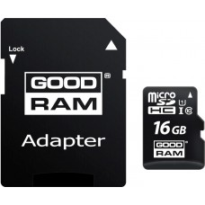 Сard de memorie Goodram M1AA 16GB microSDHC Class10 UHS-I + SD adapter (M1AA-0160R12)