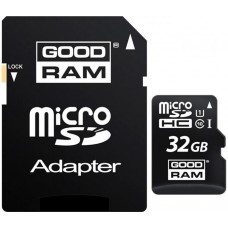 Карта памяти Goodram M1AA 32GB microSDHC Class10 UHS-I + SD adapter (M1AA-0320R12)