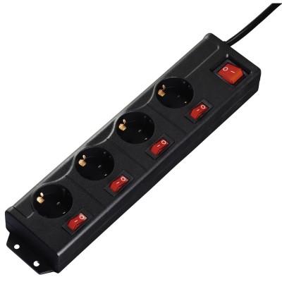 Сетевой фильтр Hama 4+1 Socket Outlet Black (137257)