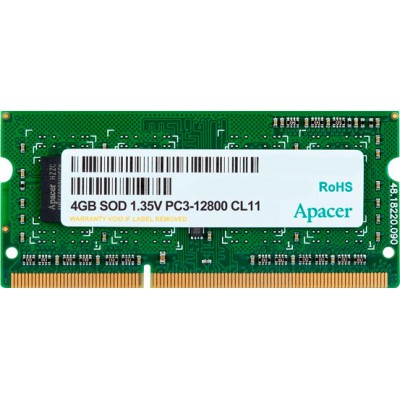 Оперативная память Apacer 4GB DDR3 1600MHz SODIMM