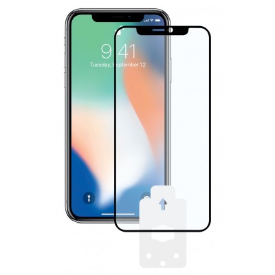 Защитное стекло для смартфона KSIX Tempered Glass 2.5D IPhone X/ XS Black (B0938SC30N)