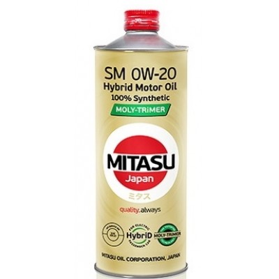 Моторное масло Mitasu Moly-Trimer SM GF-4 Hybrid 0W-20 1L