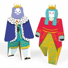 3D пазл-конструктор Quercetti Pop Out King&Queen (513)