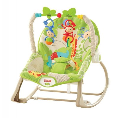 Детское кресло-качалка Fisher Price Funny Monkeys (CBF52)