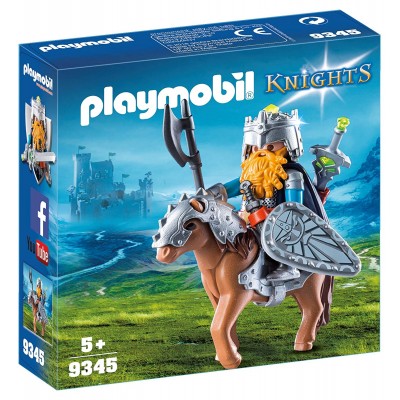 Фигурка героя Playmobil Knights: Dwarf Fighter with Pony (9345)