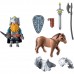 Фигурка героя Playmobil Knights: Dwarf Fighter with Pony (9345)