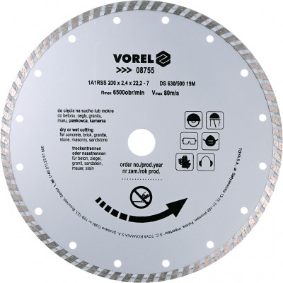 Диск для резки Vorel 08755