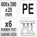 Разделочная доска Yato 60х39х2 cm White YG-02168