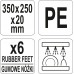 Разделочная доска Yato 35х25х2 cm White YG-02160