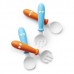 Set pentru hrănire BabyBjorn Orange/Turquoise (074082A)