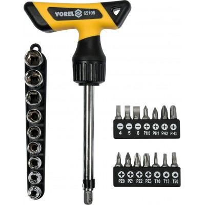 Набор головок/бит Vorel 65105