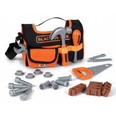 Set de scule pentru copii Smoby Black+Decker Fabric Tool Case (360142)