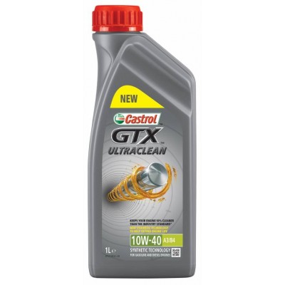 Моторное масло Castrol GTX Ultraclean 10W-40 A3/B4 1L