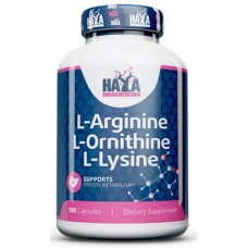 Aminoacizi Haya Labs L-Arginine L-Ornithine L-Lysine 100cap